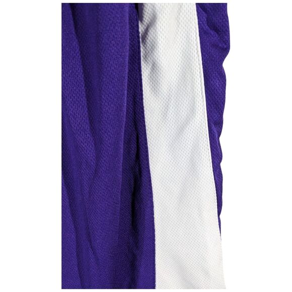 Purple and White Reversible Basketball Shorts Mens Size Small Drawstring Sports - Picture 7 of 10